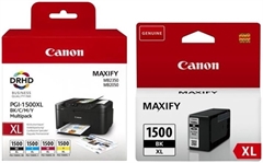 Komplet tinta za Canon PGI-1500XL (BK/C/M/Y) + PGI-1500XL BK (crna), original