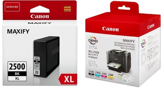 Komplet tinta za Canon PGI-2500XL (BK/C/M/Y) + PGI-2500XL BK (crna), original