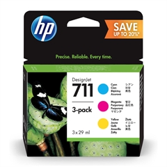 Komplet tinta HP P2V32A (HP nr.711 C/M/Y), original