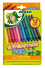Flomasteri Jolly Superstar Duo, 12 komada