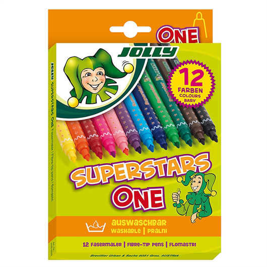 Flomasteri Jolly Superstar One, 12 komada