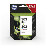 Komplet tinta HP 3YM92AE (nr.303 BK + nr.303 CMY), original