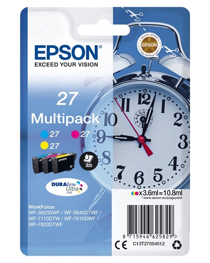 Komplet tinta Epson 27 (C13T27054012) (C/M/Y), original