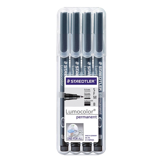 Permanentni marker Staedtler Lumocolor 31 0,4-2,5 mm, 4 komada