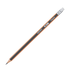 Grafična olovka HB s gumicom Natur, 1 kom