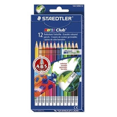 Bojice Staedtler Noris Club ABS, s gumicom, 12 komada