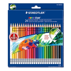 Bojice Staedtler Noris Club ABS, s gumicom, 24 komada