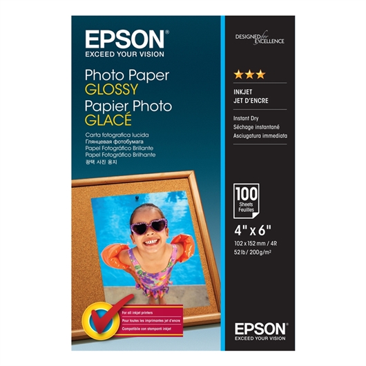 Foto papir Epson C13S042548, A6, 100 listova, 200 grama