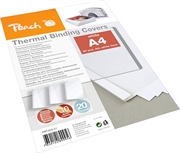Omoti za termičko uvezivanje Peach PBT303-01, 3 mm, bijela, 20 komada