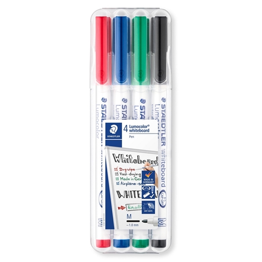 Marker Staedtler Lumocolor 301 WP4 1 mm, 4 komada