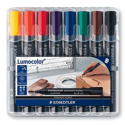 Permanentni marker Staedtler Lumocolor 352 WP8 2 mm, 8 kom