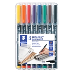 Permanentni marker Staedtler Lumocolor, 8 komada