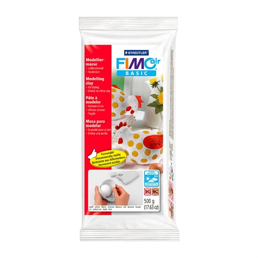 Masa za modeliranje Staedtler Fimo air basic, 500g, bijela