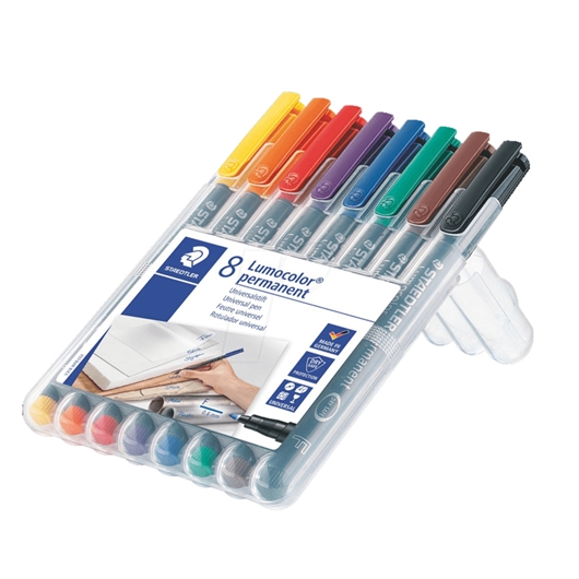 Marker Staedtler Lumocolor 318 WP8 0,6 mm, 8 komada