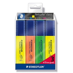 Marker Staedtler Textsurfer Classic, 3+1 komada