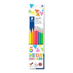 Bojice Staedtler Ergosoft ABS u kartonskoj ambalaži, neon, 6 komada