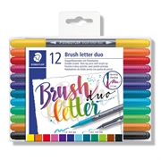 Flomaster Staedtler Brush Letter Duo, obostrani, 12 komada