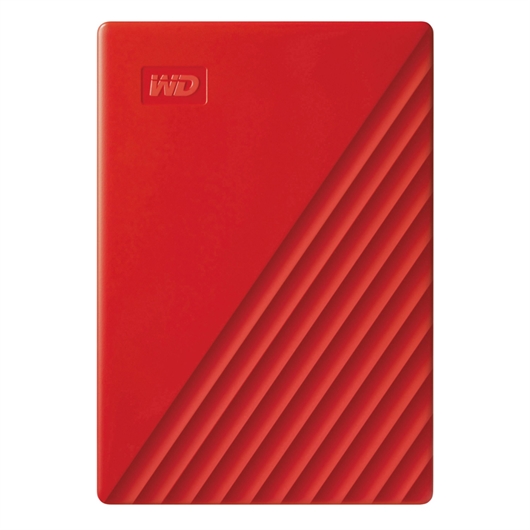 Vanjski disk WD My Passport 2019, 2 TB, crvena