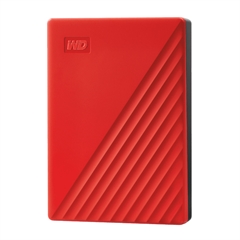 Vanjski disk WD My Passport 2019, 4 TB, crvena