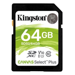 Memorijska kartica Kingston SDXC Canvas Select Plus, 64 GB