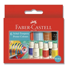 Set tempera Faber-Castell, 6 komada