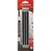 Grafitna olovka Optima s gumicom HB, komplet, 4 komada