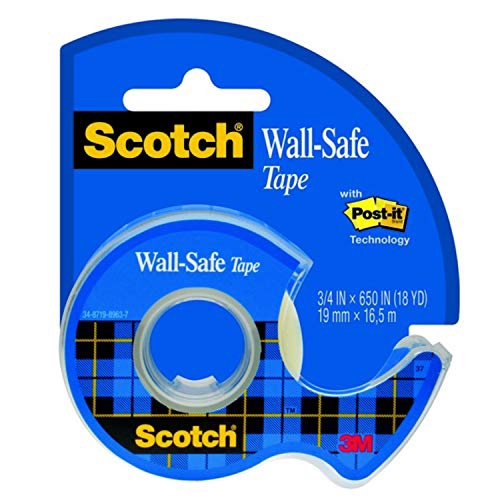 Ljepljiva traka wall-safe na držaču 3M Scotch, 19 mm x 16,5 m