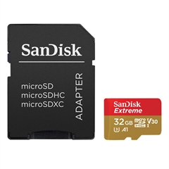 Memorijska kartica SanDisk Micro Extreme Kamera/Dron, 32 GB  + SD adapter