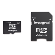 Memorijska kartica Integral Micro SDHC Class10, 16 GB + adapter