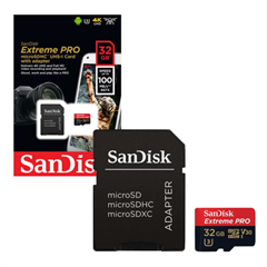 Memorijska kartica SanDisk Extreme Pro Micro SDHC, 32 GB + adapter