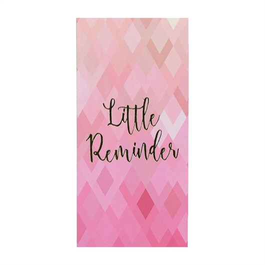Blok s listićima Reminder, mali, roza, 80 l