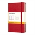 Džepna bilježnica Moleskine, tvrde korice, crvena - crte
