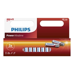 Baterija Philips Power Alkaline AAA-LR03, 12 komada