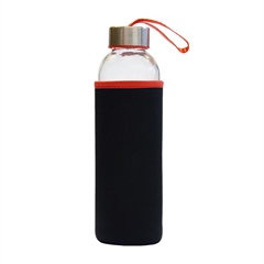 Bočica za vodu Stream, 500 ml, crno-crvena