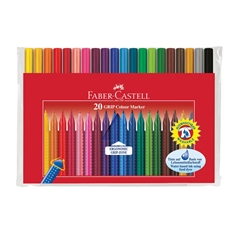 Flomasteri Faber-Castell Grip, 20 komada