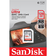 Memorijska kartica SanDisk Ultra SDXC UHS-I, 128 GB