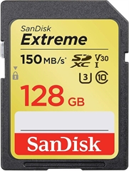 Memorijska kartica SanDisk Extreme SDXC, UHS-I Speed Class 3, 128 GB