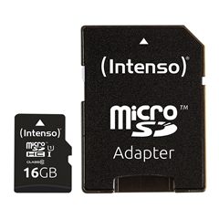 Memorijska kartica Intenso microSDXC UHS-I, 16 GB + SD adapter