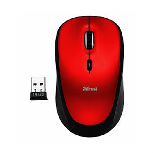 Miš Trust Ivy, bežični, crveni