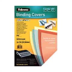 Folija za uvez Fellowes A4, 200 mic, prozirna, 100 komada