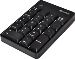Tipkovnica Sandberg Wireless Numeric Keypad 2, bežična, numerička
