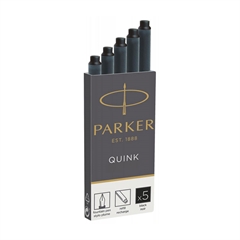 Refil patrona Quink Parker, crna, 5 komada