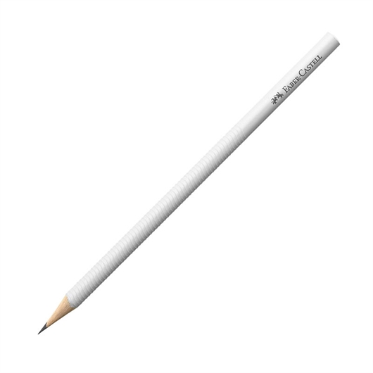 Grafitna olovka Faber-Castell, oblikovano držanje, bijela
