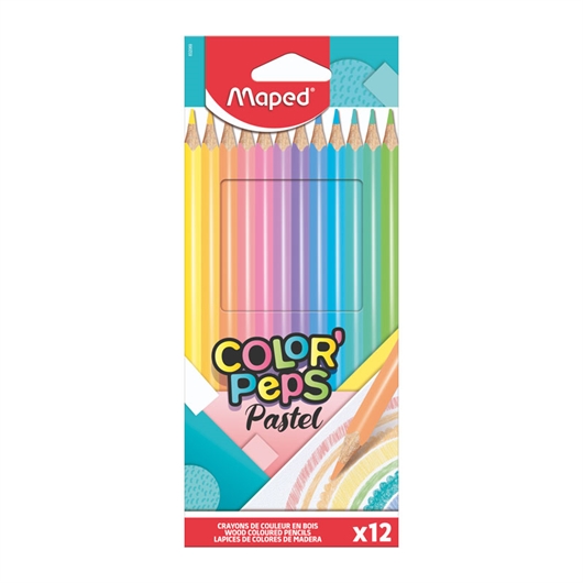 Bojice Maped Color'peps Pastel, 12 komada