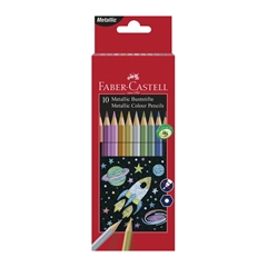 Bojice Faber-Castell Hex Metal, 10 komada