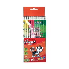 Grafitna olovka Linnea Kids s gumicom, 12 komada