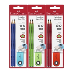 Grafitna olovka Faber-Castell s mini gumicom, 3 komada