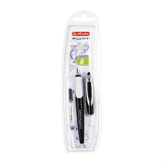 Nalivpero Herlitz My pen, za ljevake, Black-White