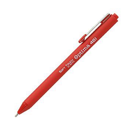Gel olovka Optima Soft Touch, 0.7 mm, crvena