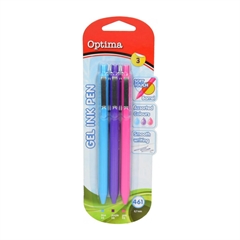 Gel olovka Optima Soft Touch 461, 0.7 mm, 3 komada